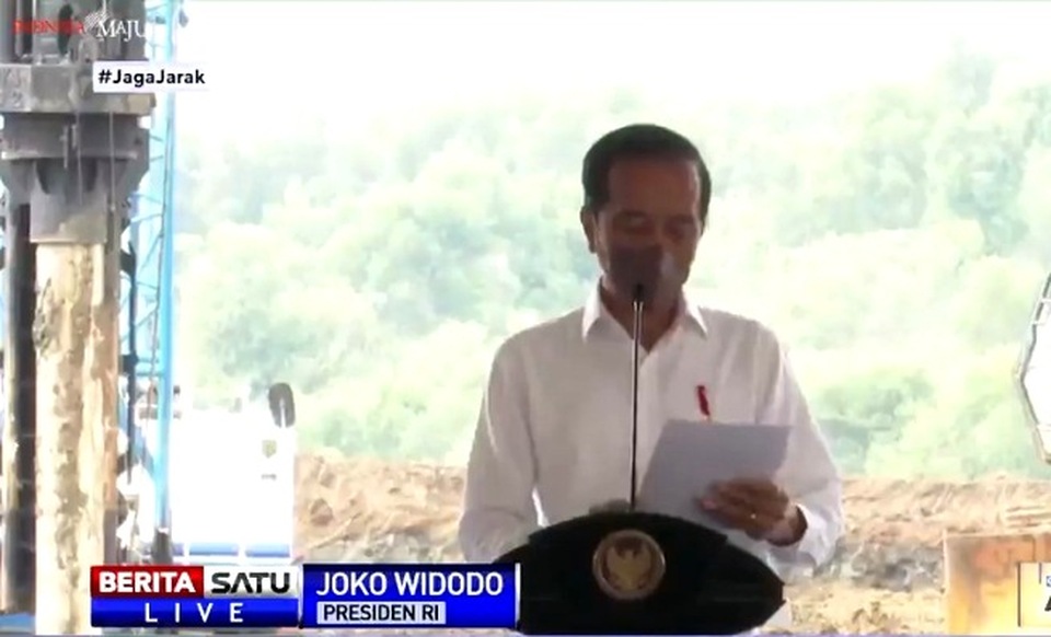 Presiden Jokowi Groundbreaking Pabrik Baterai Kendaraan Listrik Di Karawang