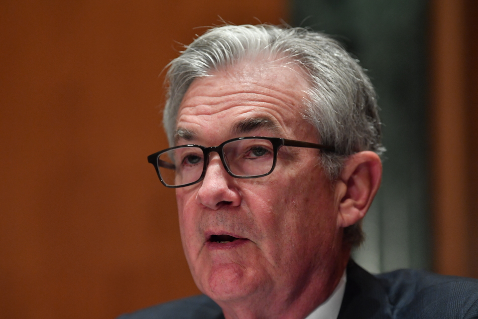 Gubernur The Federal Reserve (The Fed), Jerome Powell. ( Foto: NICHOLAS KAMM / AFP )
