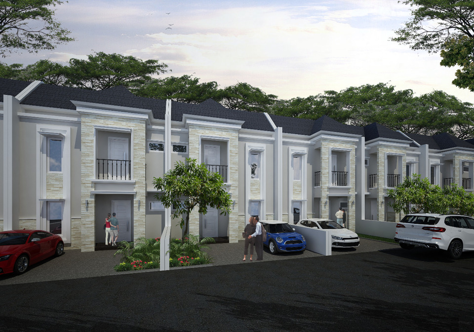 Desain cluster Llnos, Bukit Cimanggu City, Bogor