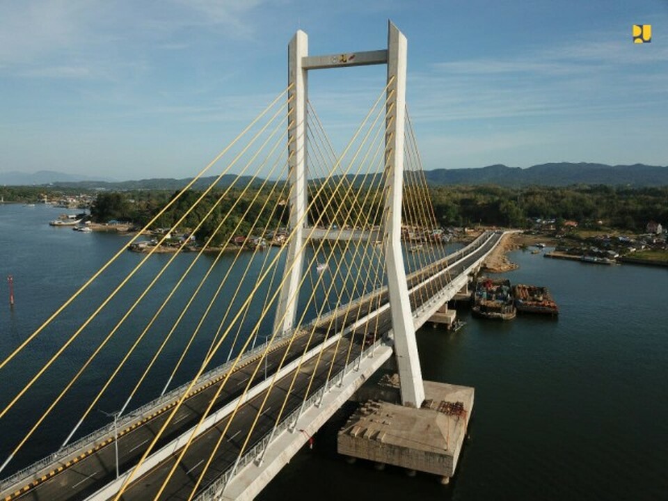 Pembangunan infrastruktur strategis di Provinsi Sulawesi Tenggara  Foto: Kementerian PUPR
