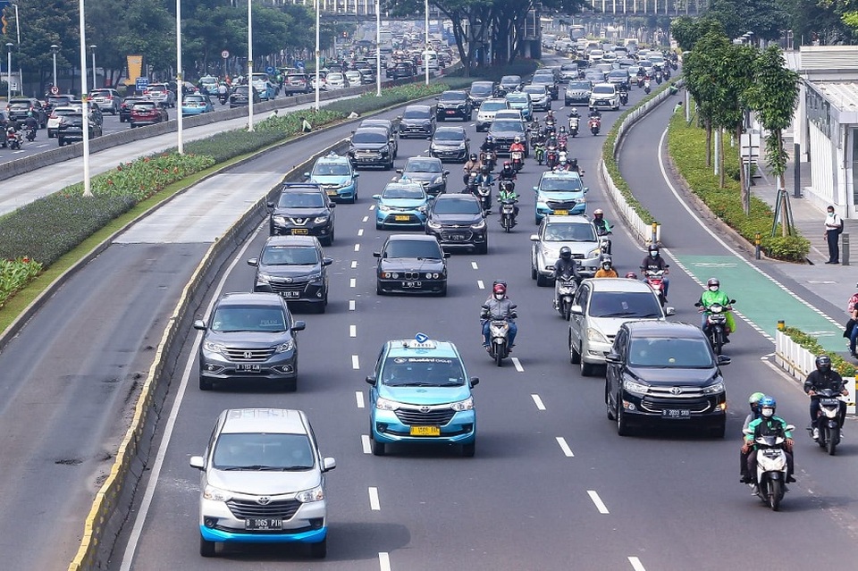 ilustrasi jalanan Jakarta