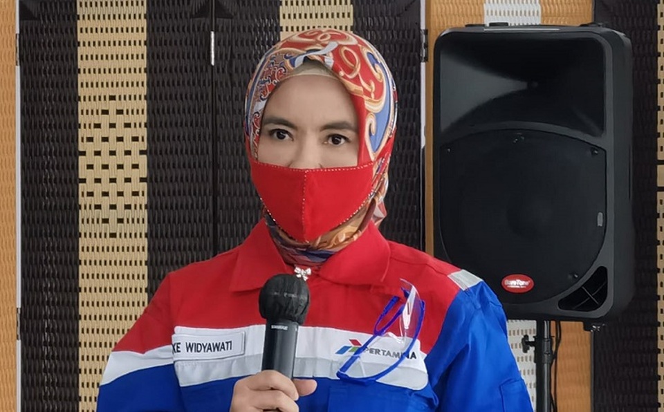 Direktur Utama PT Pertamina (Persero) Nicke Widyawati. Foto: Primus Dorimulu 