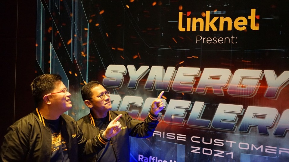 Linknet meresmikan logo baru. (ist)