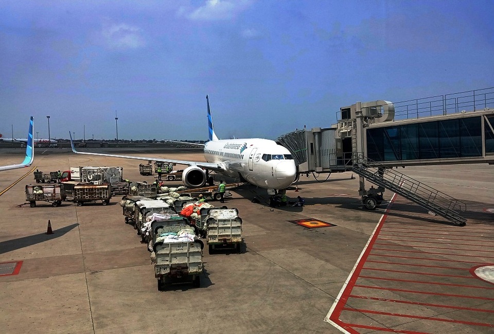 Pesawat Garuda Indonesia (GIAA). Foto ilustrasi: BeritaSatu Photo/Mohammad Defrizal
