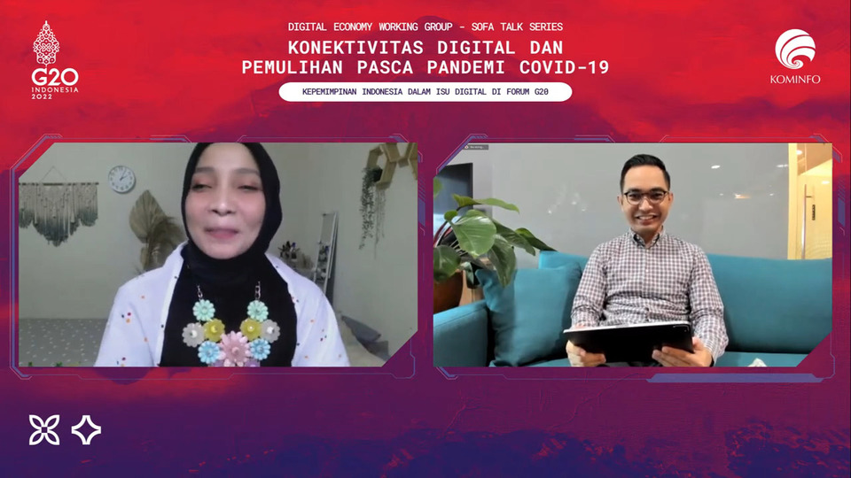 Jubir Kemenkominfo yang juga Co-Chair DEWG G20 Dedy Permadi (kanan). (IST)