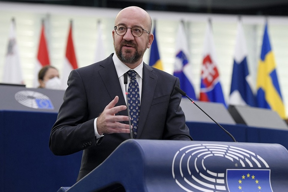 Presiden Dewan Eropa Charles Michel. (FOTO: FREDERICK FLORIN / AFP)