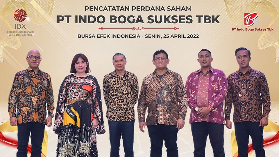 PT Indo Boga Sukses Tbk (IBOS) resmi tercatat di Bursa Efek Indonesia (BEI) pada 25 April 2022. (Foto: Ist)