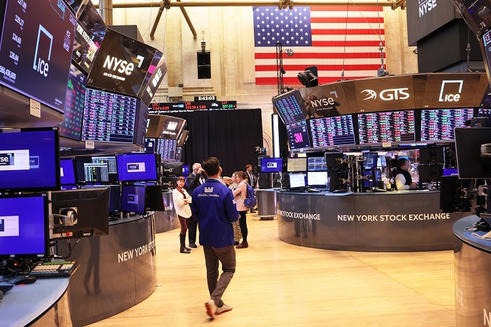 Ilustrasi busa saham New York. (FOTO: AFP)