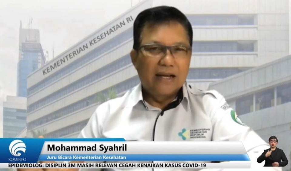 Mohammad Syahril, Juru Bicara Kementerian Kesehatan  