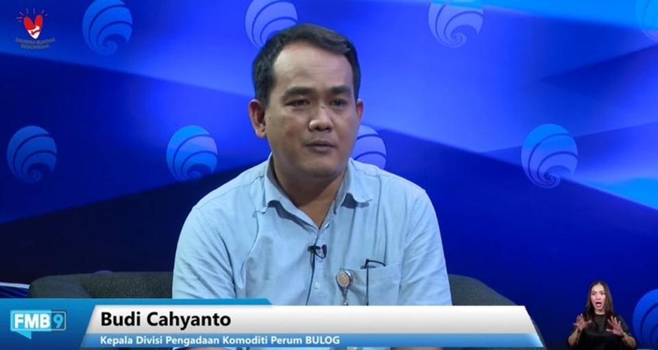 Kepala Divisi Pengadaan Komoditas Perum Badan Usaha Logistik, Budi Cahyanto saat diskusi daring, Jumat (19/8/2022).