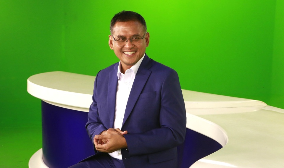 Direktur Utama PT Pupuk Kalimantan Timur (PKT) Rahmad Pribadi. (Beritasatu Photo/Uthan AR)