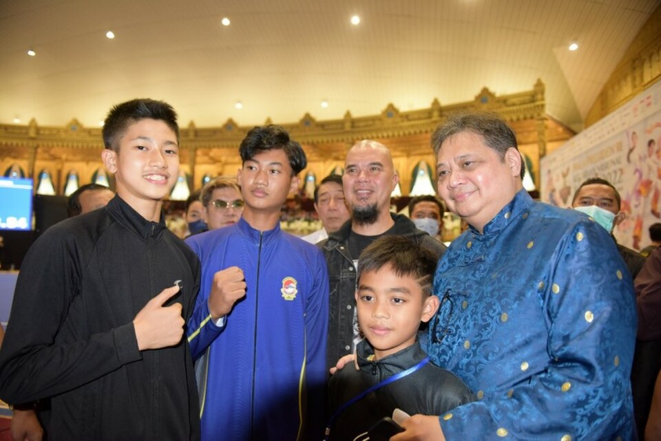 Menteri Koordinator Bidang Perekonomian Airlangga Hartarto mengatakan Kejurnas tersebut menjadi ajang uji prestasi bagi para atlet wushu sekaligus persiapan menuju kerjuaraan dunia junior wushu
Sumber: Istimewa