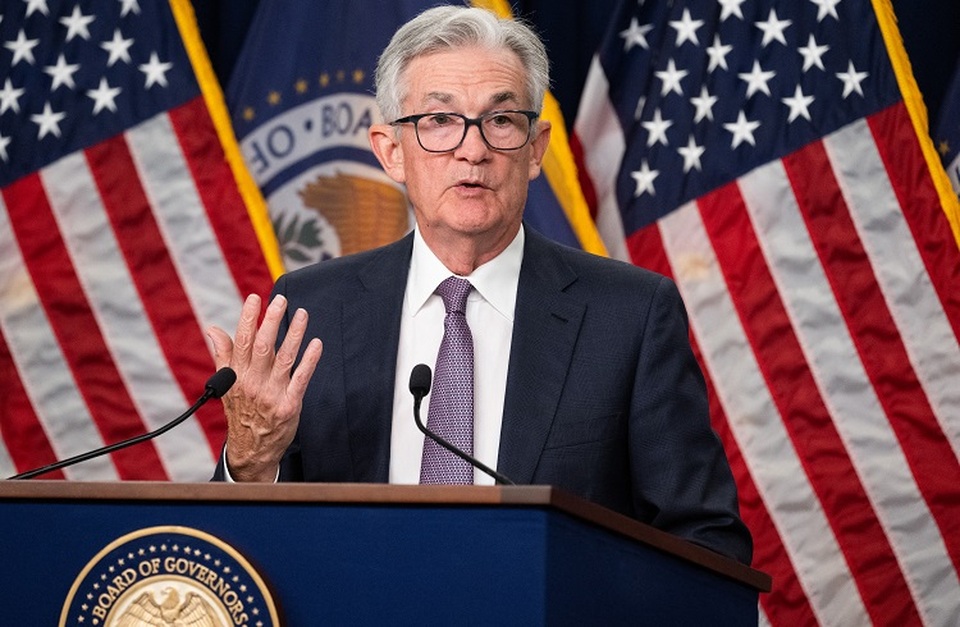Ketua Dewan Federal Reserve AS Jerome Powell berbicara selama konferensi pers di Washington, DC, AS pada 21 September 2022. (FOTO: SAUL LOEB / AFP)