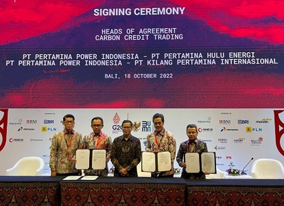 Pertamina Hulu Energi Teken Perjanjian Karbon Kredit