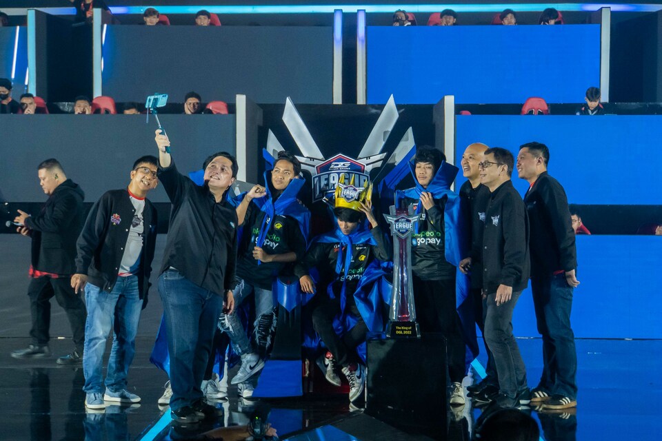 Menteri BUMN Erick Thohir saat acara penutupan Dunia Games Con (DG Con) 2022.