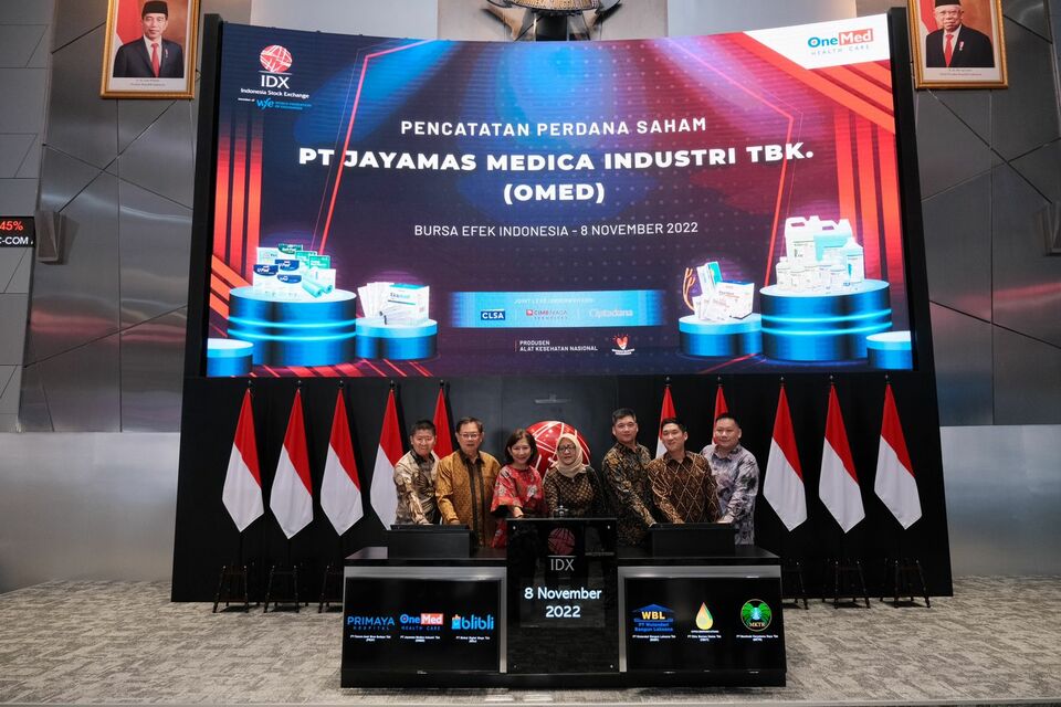 Pencatatan saham OMED