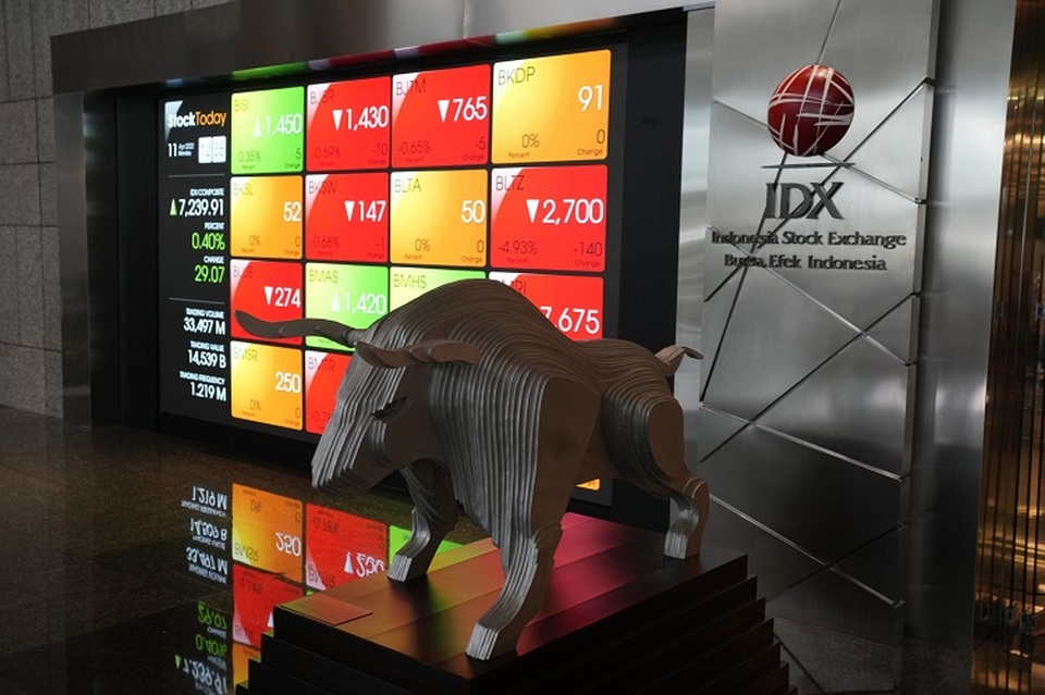 Bursa Efek Indonesia (BEI) atau Indonesia Stock Exchange (IDX) di Jakarta. (Foto: Bloomberg)