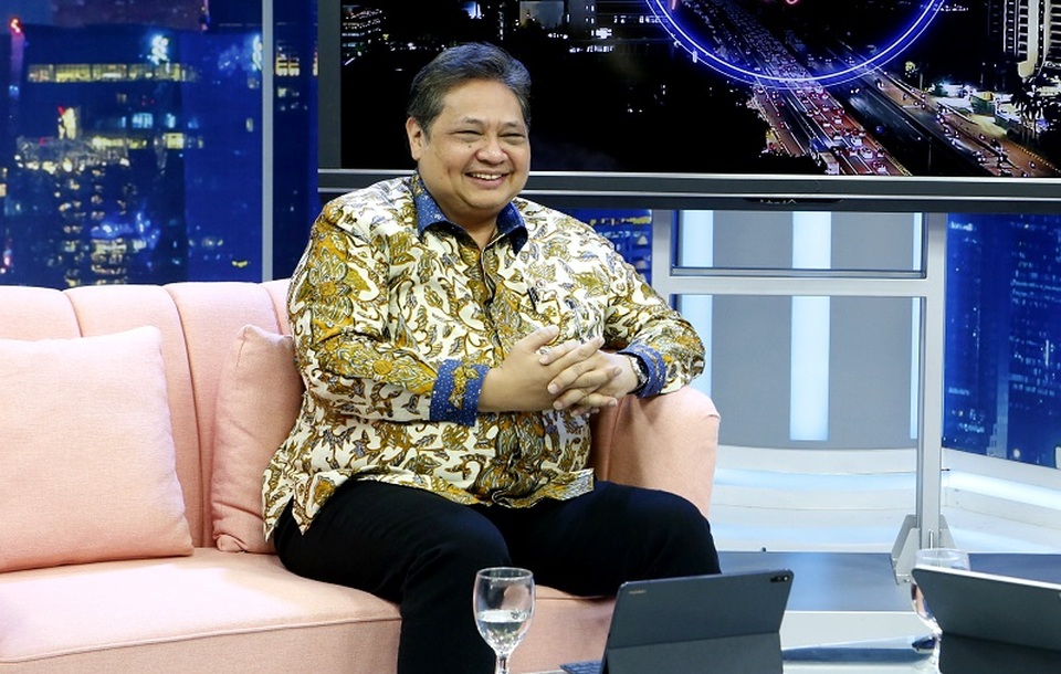 Menteri Koordinator Bidang Perekonomian Airlangga Hartarto. (B-Universe Photo/Uthan AR)