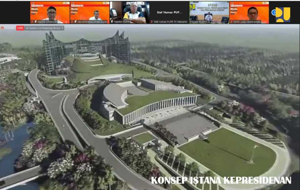 Kementerian Pekerjaan Umum dan Perumahan Rakyat (PUPR) melalui Badan Pengembangan Sumber Daya Manusia (BPSDM) menyelenggarakan acara webinar untuk berbagi ilmu (sharing knowledge) dari para peserta pelatihan Strengthening The Capacity of Planning and Implementing Smart Cities di Korea Selatan guna mendukung pembangunan Ibu Kota Negara (IKN) Nusantara.
