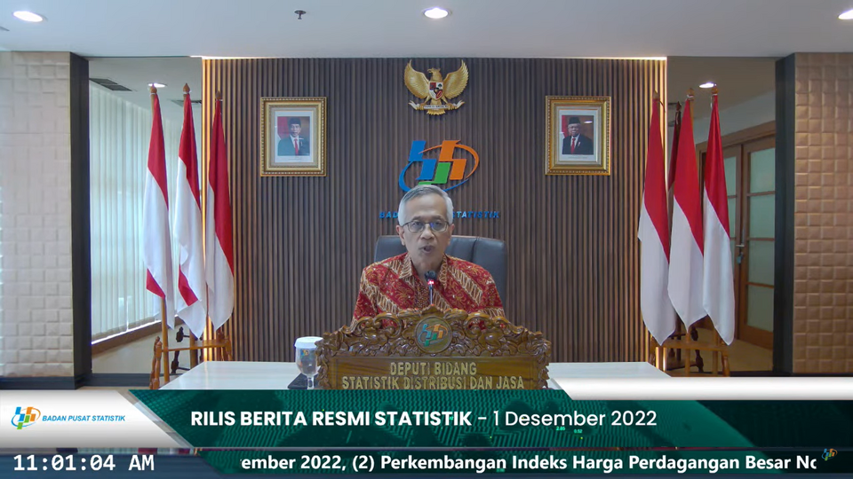 Deputi Bidang Statistik Distribusi dan Jasa BPS, Setianto.