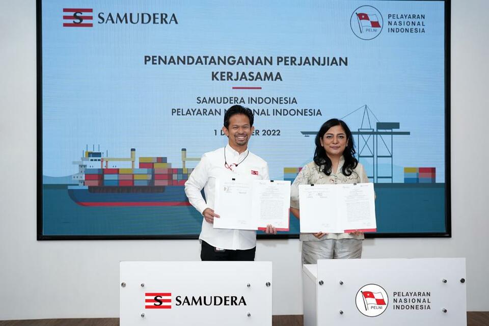 PT Samudera Indonesia Tbk (SMDR) dan PT Pelayaran Nasional Indonesia (PELNI) Persero sepakat melakukan sinergi dalam menggarap berbagai peluang kebutuhan solusi transportasi di Indonesia.
Sumber: Istimewa