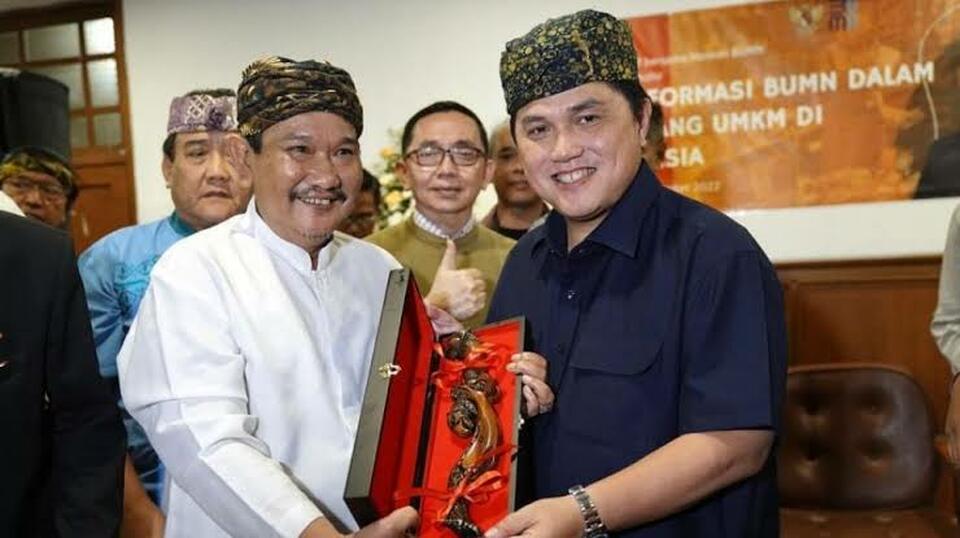 Menteri BUMN Erick Thohir (kanan). (Ist)