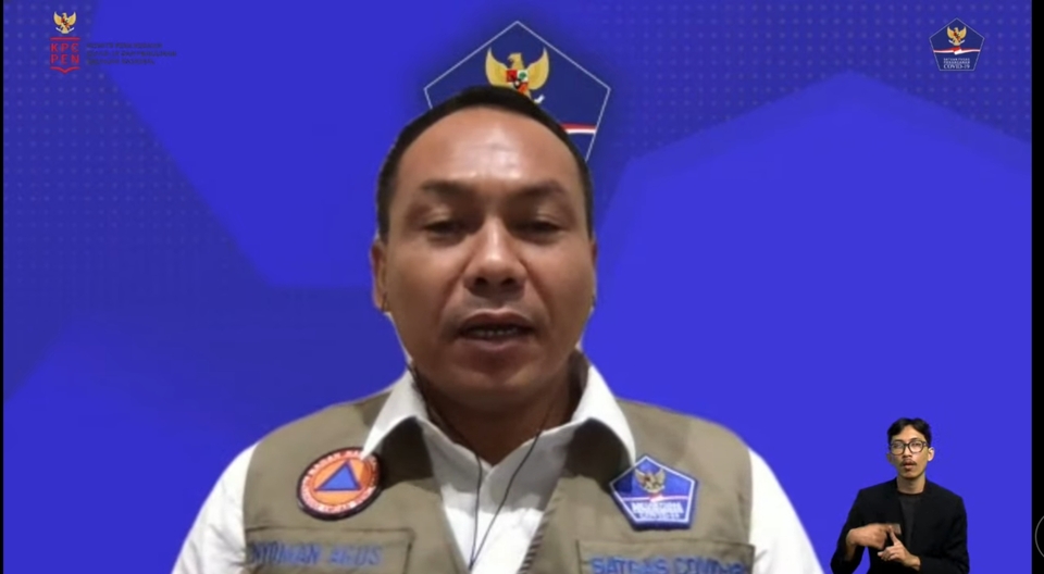 Ketua unit Kajian Strategis Tim Pakar Satuan Tugas Penanganan Covid-19 I Nyoman Gde Agus Asrama dalam talkshow "Adaptasi Kebiasaan Baru pada Perhelatan Bersar" yang digelar BNPB secara daring, 13 Desember 2022.