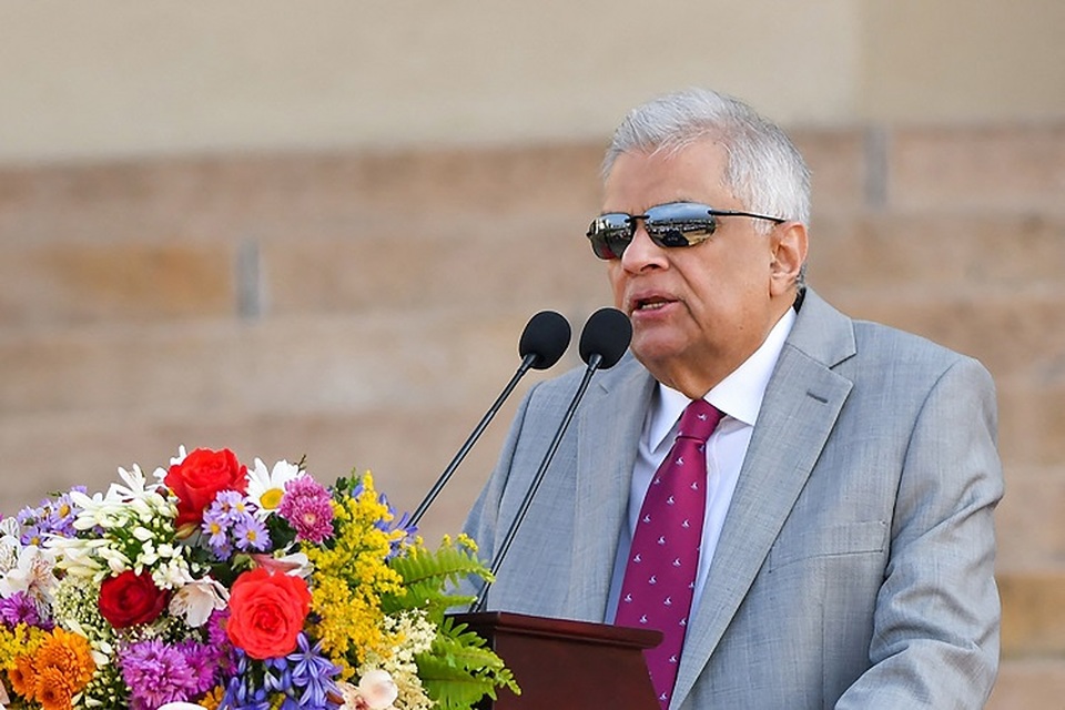 Mantan presiden Sri Lanka Ranil Wickremesinghe. (Foto: Kantor Kepresidenan Sri Lanka / AFP)