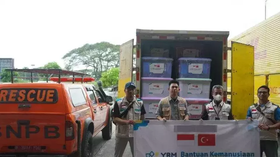 Melalui BNPB, YBM PLN Turut Salurkan Bantuan untuk Gempa Turki.