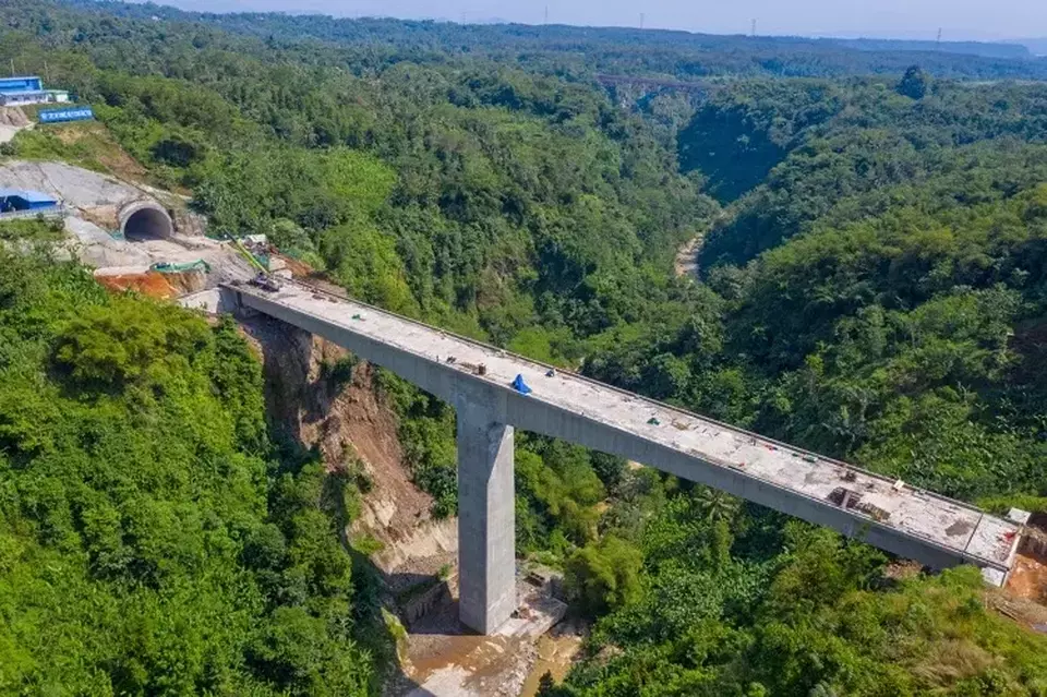 Proyek kereta cepat Jakarta-Bandung. (Ist)