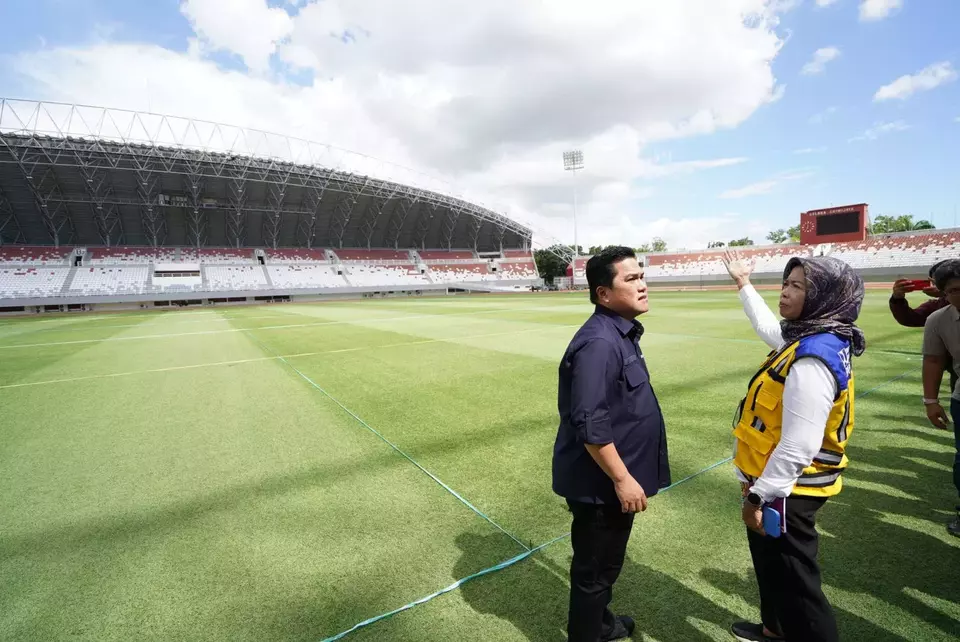 Ketua Panitia Penyelenggara FIFA U-20 World Cup 2023 (LOC), Erick Thohir menyatakan Stadion Jakabaring siap menggelar Piala Dunia U-20 2023.