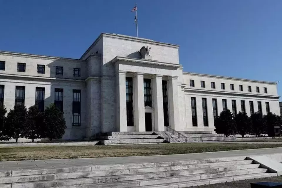 Gedung Federal Reserve Board di Constitution Avenue di Washington, AS, pada 19 Maret 2019. REUTERS/Leah Millis/File Foto