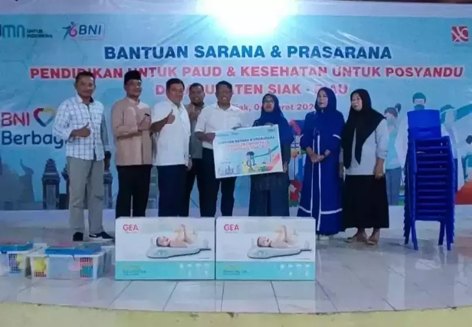 Bni Dukung Sarana Posyandu Dan Paud Di Riau