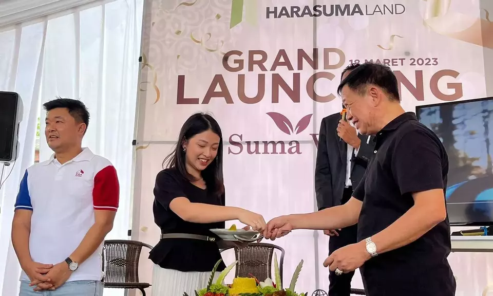 Harasuma Land melakukan grand launching Suma Village, Tangerang, Banten, Sabtu (18/3/2023).