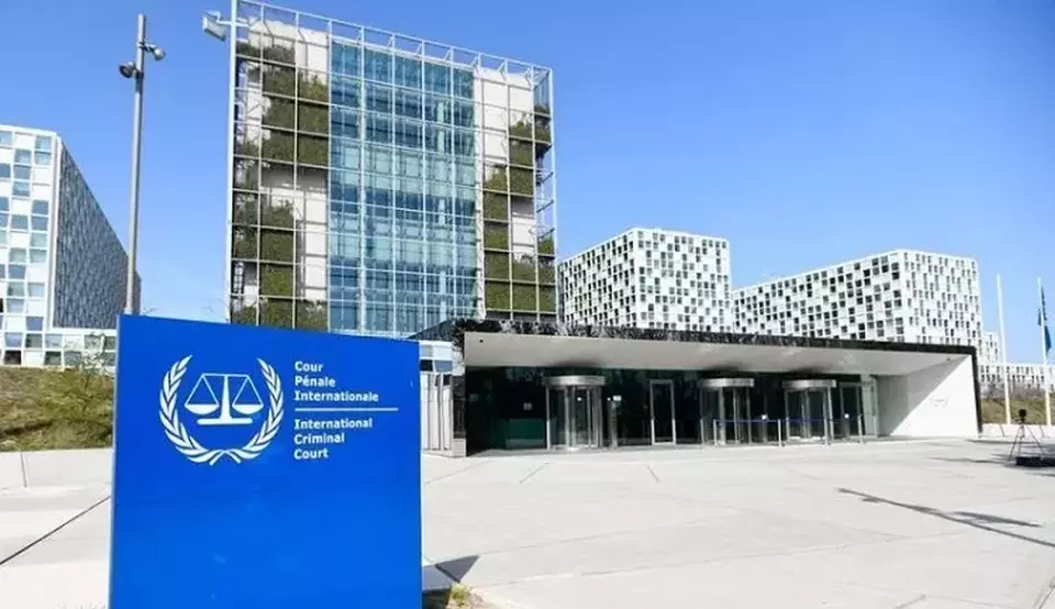 Gedung Mahkamah Pidana Internasional (ICC) di Den Haag, Belanda pada 31 Maret 2021. (Foto: ANTARA/Reuters/Piroschka van de Wouw/as)