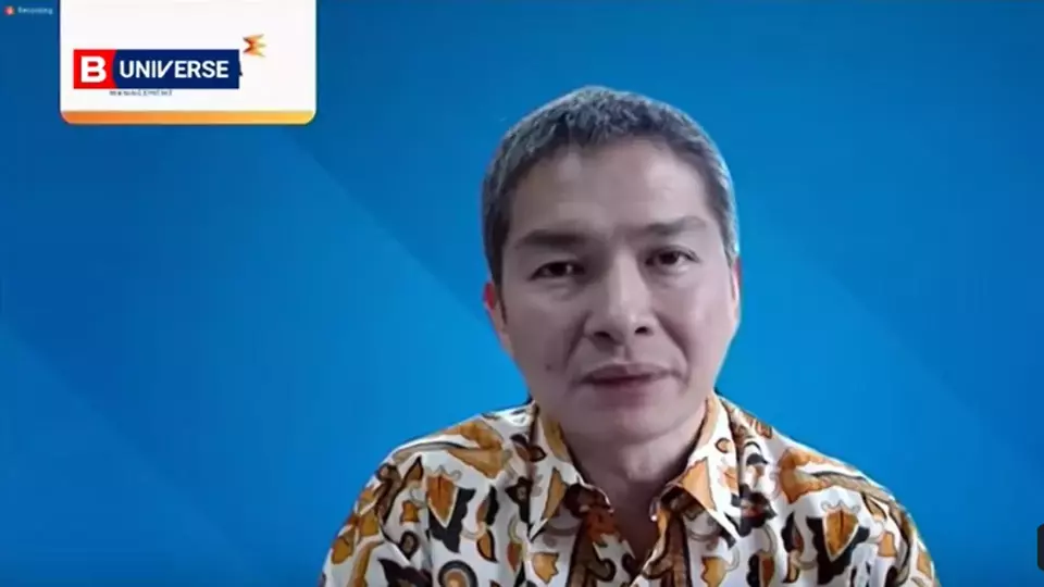 CEO PT Trimegah Asset Management Antony Dirga menjadi nara sumber dalam Diskusi Panel dengan tema Reksa Dana Pilihan di Era Suku Bunga Tinggi dalam rangka pemberian penghargaan Best Mutual Fund Award 2023, yang digelar Majalah Investor, Senin (27/3/2023).