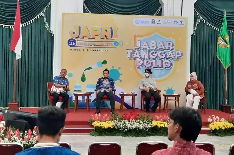 Pemda Provinsi Jawa Barat siap melaksanakan vaksinasi polio untuk anak usia 0-59 bulan secara serentak mulai 3 April 2023. Foto: Portal Jabarprovgoid
