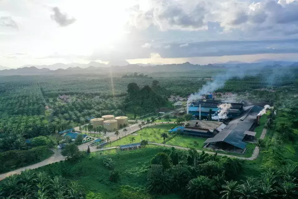 Fasilitas produksi PT Eagle High Plantations Tbk, perusahaan yang bergerak di bidang industri dan perkebunan kelapa sawit dengan minyak sawit mentah dan inti sawit sebagai produk utama.