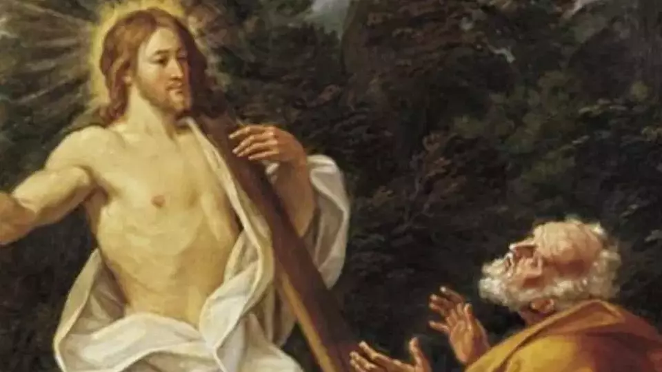 Visualisasi perjumpaan Yesus dengan Rasul Petrus.