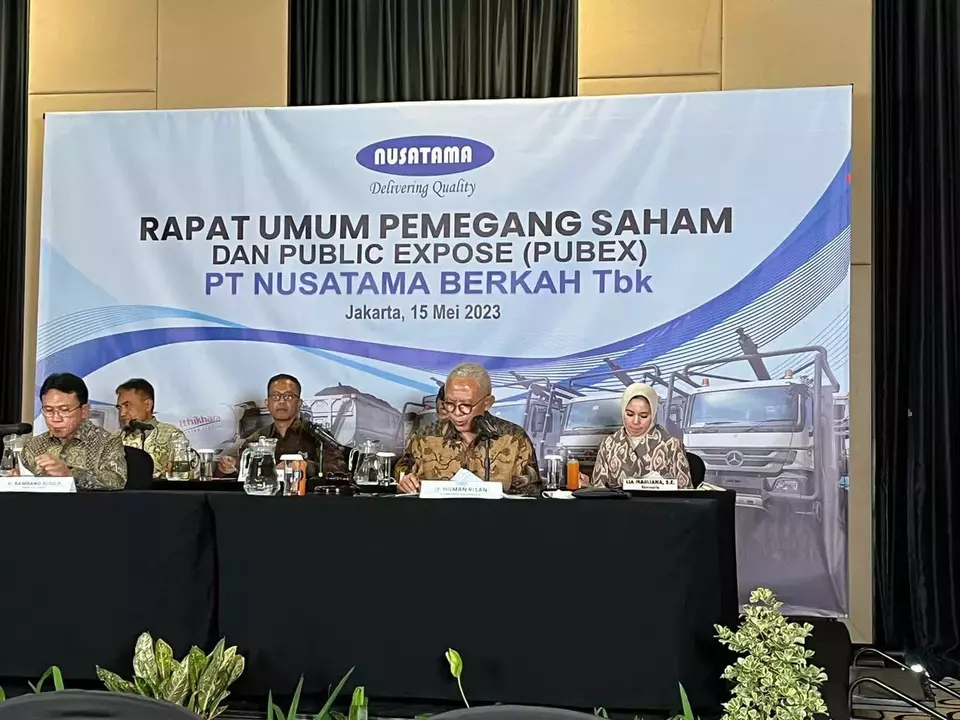 Rapat Umum Pemegang Saham Tahunan PT Nusatama Berkah Tbk (Foto: Dok.PR)