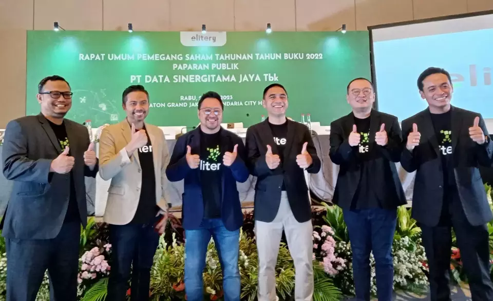 PT Data Sinergitama Jaya Tbk (ELIT) atau Elitery menggelar rapat umum pemegang saham tahunan (RUPST) dan paparan publik di Jakarta, Rabu (24/5/2023).