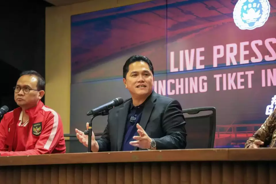 Ketua Umum PSSI Erick Thohir.