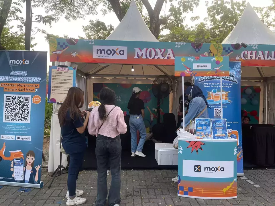 Booth Moxa salah satu favorit pengunjung 