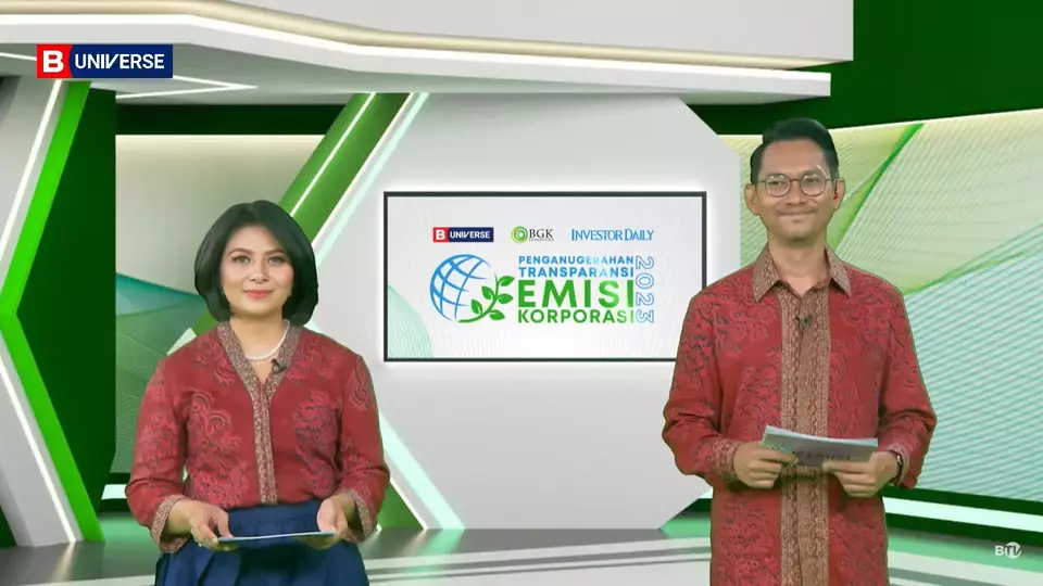 Penganugerahan Transparansi Emisi Korporasi 2023 oleh Bumi Global Karbon dan Investor Daily, Selasa (27/6/2023)