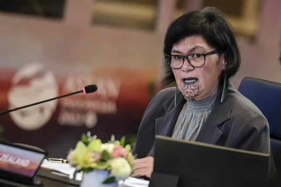 Menteri Luar Negeri (Menlu) Selandia Baru, Nanaia Mahuta saat pertemuan "Asean Post Ministerial Conference dengan Selandia Baru" pada Kamis (13/07/2023) di Jakarta. (Foto: Kemlu RI)