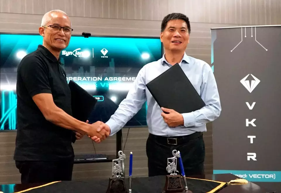 Emiten Grup Bakrie, PT VKTR Teknologi Mobilitas Tbk (VKTR) menandatangani joint cooperation dengan Synland, entitas dari CATL. Ist