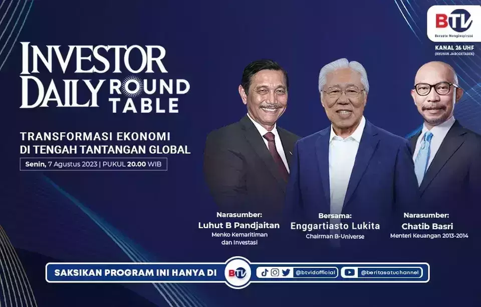 Investor Daily Roundtable Tayang Perdana, Saksikan Di BTV