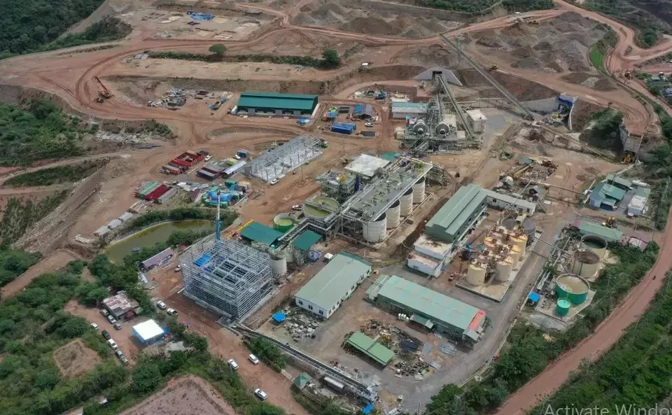 Area pabrik pengolahan bijih emas 1 & 2 di Blok-1 Citra Palu Minerals, anak usaha Bumi Resources Minerals (BRMS). Ist
