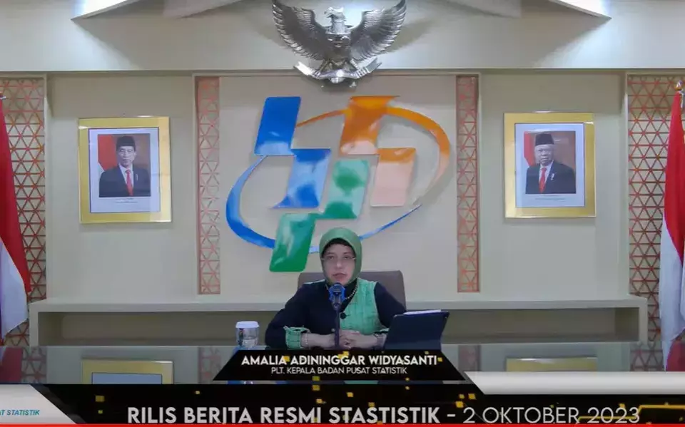 PLT Kepala Badan Pusat Statistik Amalia Adininggar Widyasanti
