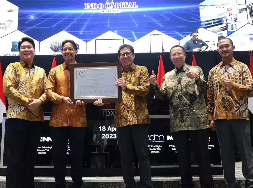 Seremoni pencatatan perdana saham PT Menn Teknologi Indonesia Tbk (MENN). (Foto: BEI)